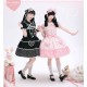 Good Night Mie Mie Three-Tier Polka Dot Blouse and JSK(Pre-Order/2 Colours/Full Payment Without Shipping)
